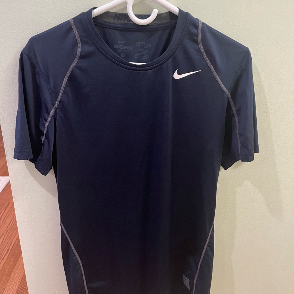 Nike Pro Dark Blue Drifit Performance Tee